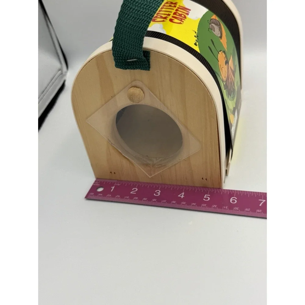 Toysmith Critter Cabin Bug Catcher Habitat Wooden Insect Carrier Kids Toy